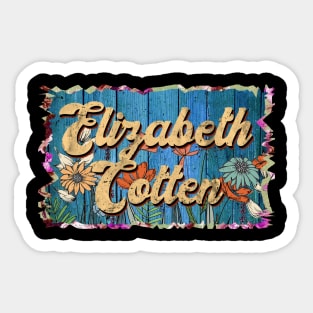 Retro Elizabeth Name Flowers Limited Edition Proud Classic Styles Sticker